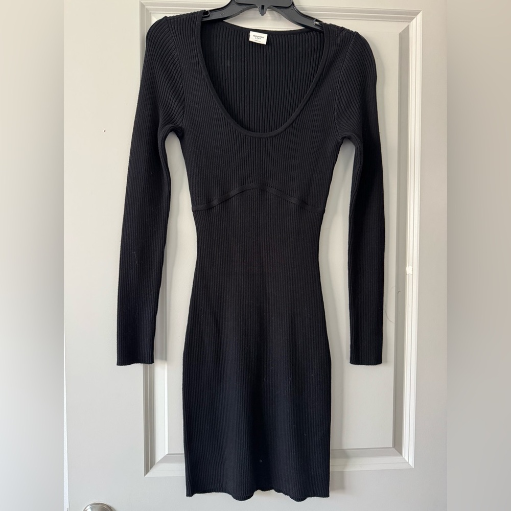 Abercrombie & Fitch Black Sweater Dress